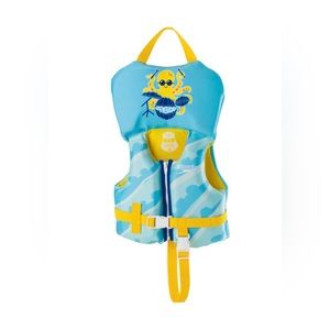 Speedo Infant Swim Life Jacket Vest USCG Approved under 30lbs blue Octopus
